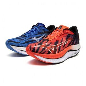 MIZUNO WAVE REBELLION FLASH 2 J1GC241701 Running Shoes Aka Oni/Ao Oni Mens 9 US